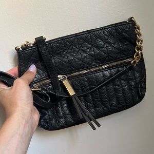 B. makowsky black leather crossbody